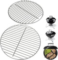 Round Cooking Grate & Charcoal Grate Kit for Weber 14 Inch Smokey Joe, Smokey Joe Gold/Silver and Tuck-N-Carry Grills, 304 Stainless Steel Grill Grates Replacement Parts for Weber 7431 7439