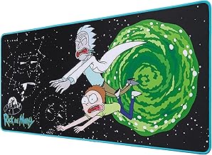 SUBSONIC - XXL Gaming Mouse Pad, 35x15 Inches, Extra Large Gaming Desk Pad? Non-Slip Base, Stitched Edges, Water-Repellent Surface, Official Licensed (Rick & Morty)