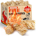 1296PCS(72PCS*18Pack) Fire Starters for Campfires Grill BBQ Camping Fireplace Fire Pit,Quick Light Wood Charcoal Fire Starter, Waterproof-Natural Fire Starters Camping Fire Starter Charcoal Starters