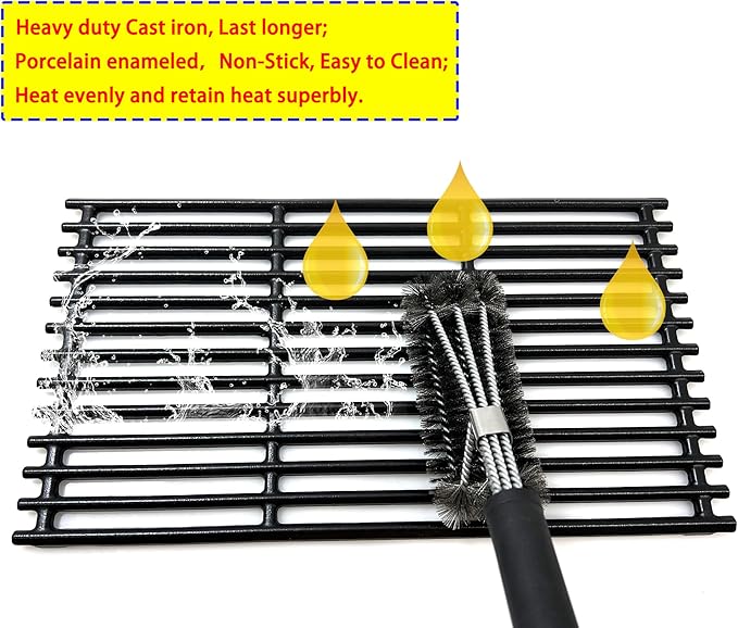 Direct Store Parts Kit DC129 3-Pack 17" Cast Iron Grates for Charbroil Commercial Tru Infrared 463242716, 466242715, 463242715, 466242815, G533-0009-W1, Lowe's 606682, Walmart 555179228