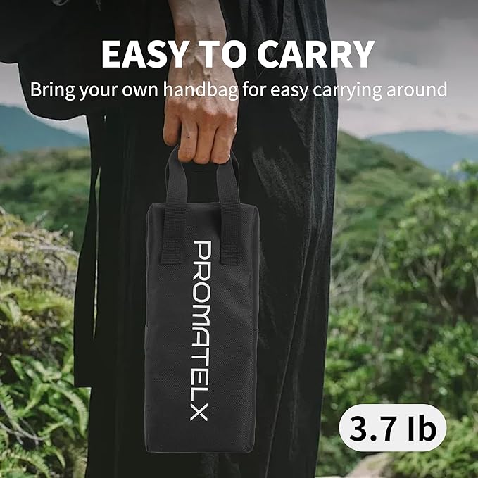 Portable Rocket Stove, Wood-Burning Stove & Backpacking Stove, Windproof Design with Carry Bag, Perfect for Backyard & Outdoor Cooking (Small)