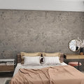 3yecao 48"×197" Extra Wide Thick Light Brown Grey Concrete Wallpaper Peel and Stick Waterproof Brown Gray Concrete Contact Paper Vinyl Matte Adhesive Cement Tile Sticker for Gym Bedroom Bathroom Walls