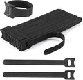 Nettbe Reusable Cable Ties, 60 PCS 8 Inches Adjustable Cord Straps Wire Organizer Cord Wrap and Hook Loop Cable Management