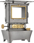 Thous Winds Camping Oil Lantern, Portable Stove for Outdoor Lighting Cooking Warming, Stainless Steel Oven, Retro Silver
