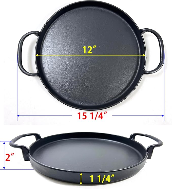 Direct Store DC139 7421 Gourmet BBQ System Griddle for Weber Original Kettle Premium 22 1/2 inch Charcoal Grill, Cast Iron 12" For 22.5'' Smokers, Performer Premium Grill, 1Pc Black grill griddle