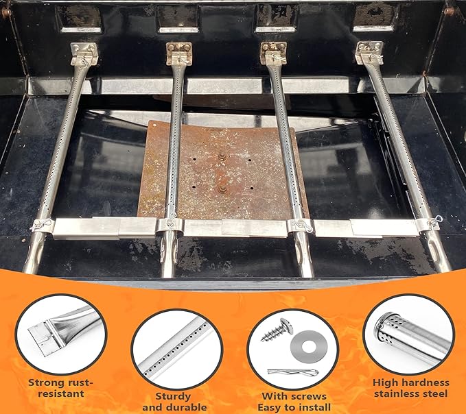 Grill Replacement Parts for Charbroil Performance 2 Burner 463625217, 463673517, 463625219, 463673519, 4 Burner Parts for Char-Broil 463673617, 463673619, 463673017, 463673019, 304 Stainless Steel