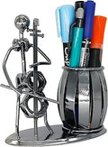Metal Pencil Holder, Office Supply Pen Organizer Desktop Decoration Stand Container (Cello)