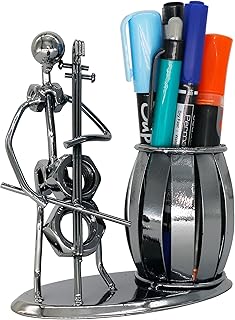 Metal Pencil Holder, Office Supply Pen Organizer Desktop Decoration Stand Container (Cello)