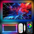 Daymeet TV Led Backlight,13.1ft ICRGB LED Lights for TV USB Light Strip for 40-65 inch Monitor Behind Lighting, Rainbow Color TV Lights Music Sync Bluetooth APP Control with Remote