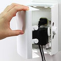 Outlet Cover BOX Baby Proofing (1-Pack) Patented Dual-Lock for Much Better Toddler Proofing, Easy Operation, Simple 3 Step Install with Included Screws. Provides Extra Space Inside for Plugs,Adapters