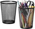 MaxGear Pen Holder for Desk, Premium Mesh Metal Pencil Holder Pen Cup Marker Organizer Makeup Brush Holders, Desk Accessories & Workspace Organizers for Home, School & Office, 5.4’’, 2 Pack