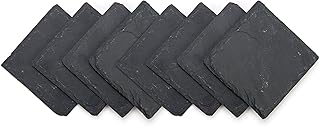 Trademark Innovations Slate Drink Coasters - Set of 8 - 4" x 4"