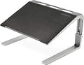 StarTech.com Adjustable Laptop Stand - Heavy Duty Steel & Aluminum - 3 Height Settings - Tilted - Ergonomic Laptop Riser for Desk (LTSTND)