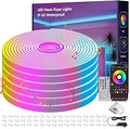 NBBUFF 100FT Led Neon Rope Lights Music Sync, RGB Led Strip Lights Outdoor, Neon Led Light Strip with Remote & App Control, DIY Flexible Led Lights for Bedroom, Gaming, Party, Room Decor (2 * 50FT)