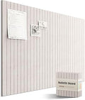 Large Cork Board Alternative 48“ x 36”, 12-Pack Felt Bulletin Board Tiles with 60 Safe Removable Adhesive Tabs & 30 Pushpins, Cork Boards for Office Walls Decor (Oatmeal)