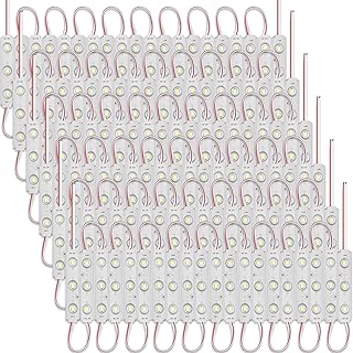 120 Pcs LED Module Replacement Lights for Inflatables, White 6500K 5730 SMD 150LM Per LED Module Christmas Inflatables Light for Letter Sign with Tape Adhesive Backside (120)
