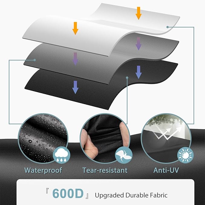 SHINESTAR Fire Pit Cover for Solo Stove Bonfire, Fire Bowl Cover for 16-18 Inches Fire Pits, Waterproof & Windproof, 18 Dia x 14 H, Black