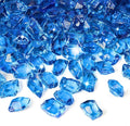 Mr. Fireglass 1/2-Inch Polygon Fire Glass for Fireplace Fire Pit & Lanscaping, 10 Pounds High Luster Pacific Blue