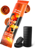 10 pcs Charcoal Tablets for Incense - Hookah Charcoal Hookah Coals for Hooka - Quick Light Charcoal Tablets - 33 mm Premium Quality Incense Charcoals Discs - 10 Charcoal for Incenses Burning
