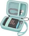 Carrying Case Compatible with JBL Go 4 - Bluetooth Speaker Box Pro Sound, Also for Go 3/Go3 Eco/Go2 Waterproof Mini Wireless Speakers - Case Only (Mint)