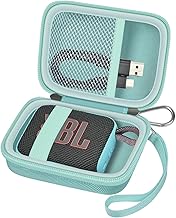Carrying Case Compatible with JBL Go 4 - Bluetooth Speaker Box Pro Sound, Also for Go 3/Go3 Eco/Go2 Waterproof Mini Wireless Speakers - Case Only (Mint)