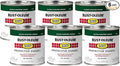 Rust-Oleum 7738730-6PK Stops Rust Brush On Paint, Half Pint, Gloss Hunter Green, (Pack of 6)
