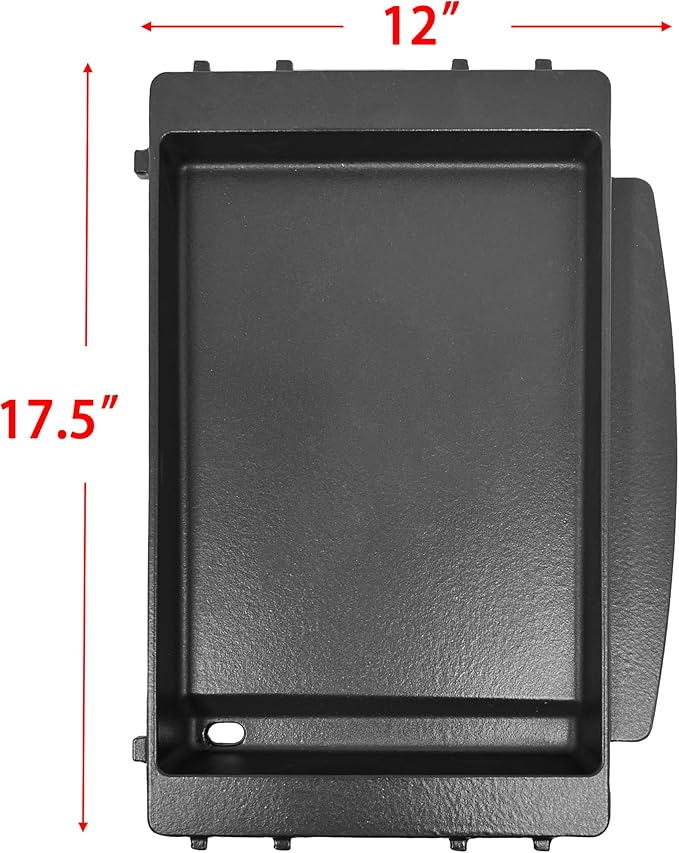 Direct Store DC128 7658 Cast Iron Griddle for Weber Spirit 200, Spirit 300, Spirit II 200, Spirit II 300, Spirit E210, E310, Genesis Silver/Gold B/C, Genesis 1000-5000, Replace for Weber 7597 Griddle