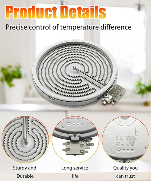 10" Radiant Surface Heating Element 2500watt OEM Fits For LG Range/Stove/Ovens，Replaces MEE62385101