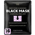 Black Mask Peel Off Face Mask with Activated Charcoal Powder – Korean Blackhead Remover Mask for Nose & Face, Pore Cleaner, Clay Mask & Strips Alternative, Face Mask Skincare for Men & Women, Gift Set