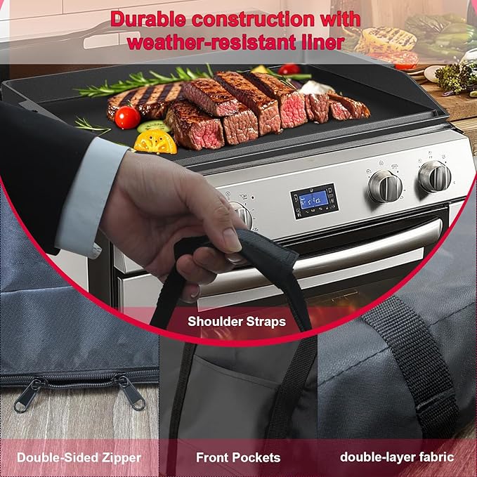 Medium Griddle Bag compatible with Camp Chef Single Burner Griddle - SG30, CGG16, SG14, FG20, MSG20 21''L×19''W ×3''H