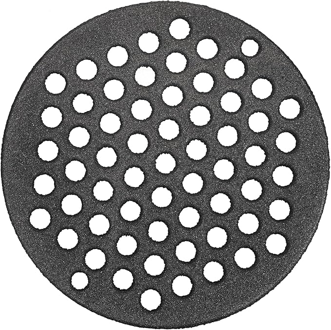Cast Iron Bottom Fire Grate - 7.5 Inch Round BBQ Grill Grate Replacement, High Heat Charcoal Plate Bottom Grate Grill Parts, Fireplace Grate for Fire Pit Project BBQ Accessories Parts, Circle