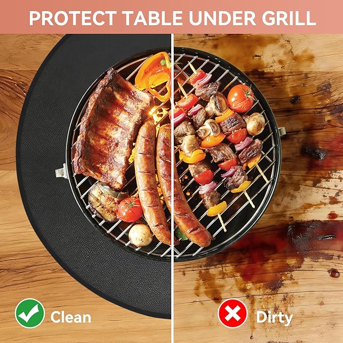 Solo Stove Bonfire 42" Fire Pit Mat, Double-Sided Fireproof Grill Mat Protector for Outdoor BBQ, Round Camping Stove BBQ Mat for Patio, Deck, Lawn & Ground Protection