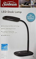 SUNBEAM Flexible Neck LED Desk LAMP Adjustable Light Energy Star Black