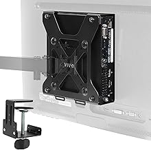 VIVO Behind Monitor VESA Mount Designed for Dell OptiPlex Micro CPU, Monitor Arm Computer Holder, Concealed Behind Screen, Desk Clamp Option, Black, Mount-DLMM1