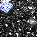 NUPICK 20 Pound Fire Glass, 1/4 Inch Reflective Fire Pit Glass, Tempered Firepit Glass Rock for Propane or Natural Gas, Glass Rocks for Fire Pit Table, Fireplace Glass for Landscaping, Black