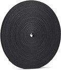 1/2 inch Reusable Fastening Tape Cable Ties Double-Sided Hook-and-Loop Cable Management Tape (Black 25 Yards)