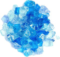Hiland RGLASS-2-BB Fire Glass, 20 lb, Bahama Blend