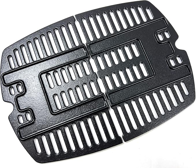 Direct Store DC140 7644 Cast Iron Cooking Grates for Weber Q100, Q1000, Q120, Q1200, Q1400, 516001, 516002, 50060001, 51010001, 51060001, Baby Q Gas Grill, Set of 2 (Small For Q100)