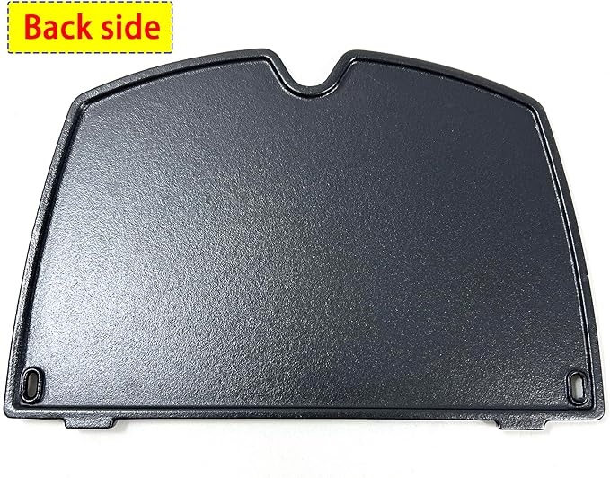 Direct Store DC136 6558 Cast Iron Cooking Griddle for Weber Q100 Q1000, Q120 Q1200 Series Gas Grills Parts, 12.6 x 8.5 x 0.5 Inches, Replace for Weber Q1200 Grill Accessories