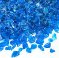 Mr. Fireglass Crushed Fire Glass for Natural or Propane Fire Pit, 10 Pounds Decorative Recycled Fireplace Glass Rocks for Fire Pit Fireplace and Landscaping, High Luster Turquoise