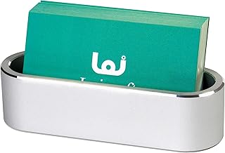 Aluminum Business Card Holder Display Office Business Card Stand Name Card Display Organizer for Desk