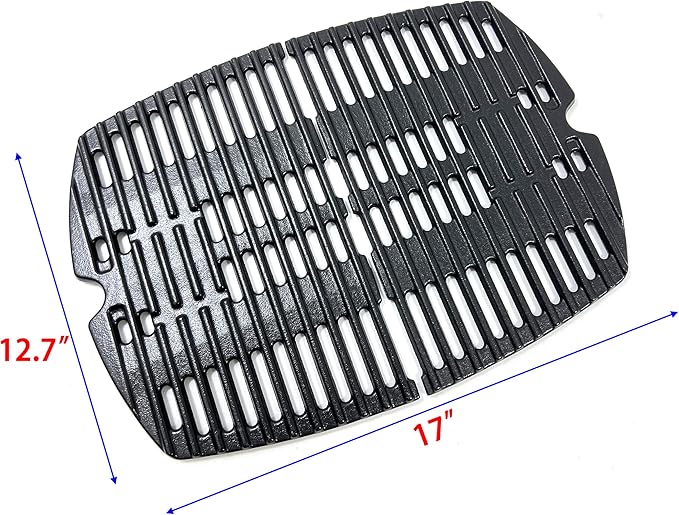 Direct Store DC140 7644 Cast Iron Cooking Grates for Weber Q100, Q1000, Q120, Q1200, Q1400, 516001, 516002, 50060001, 51010001, 51060001, Baby Q Gas Grill, Set of 2 (Small For Q100)