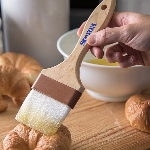 SPARTA 4039800 Nylon Wide Brush, Flat With Nylon Bristles, 3 Inches, Tan