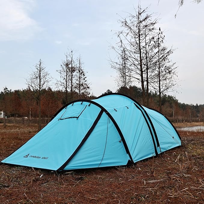 Hot Tent with Stove Jack – 4 Season Waterproof & Windproof Shelter for 1–4 People, Lightweight for Camping, Hiking, Hunting & Fishing