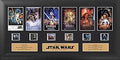 FILMCELLS Star Wars: Through The Ages Episodes 1-6 20" x 11" Framed Deluxe Wall Art with 35mm Film from Each Movie - Officially Licensed Collectible with Certificate of Authenticity USTR09