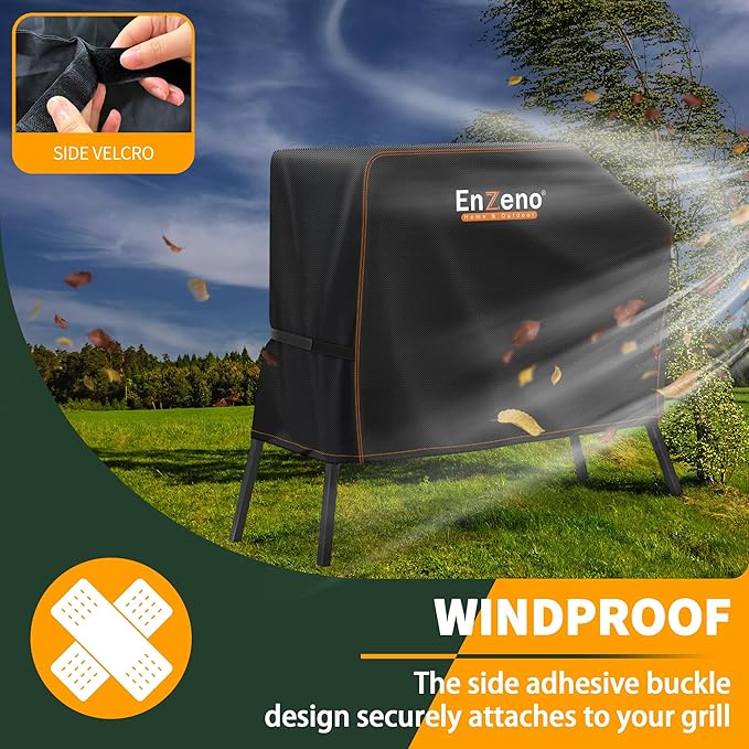 Enzeno Grill Cover for Blackstone 22 inch Griddle with Hood and Stand,Barbeque Griddle Cover Waterproof,BBQ Gas Grill Cover with Windproof Straps,Griddle Accessories for Blackstone 22 and 17 inch