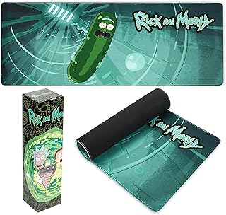 Rick and Morty Desk Pad Large Mouse Mat 31.2 x 13.9 Desk Protector Mat PC Laptop Keyboard and Mouse Mat Gamer Gifts
