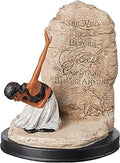 African American Expressions She Who Kneels Figurine – Inspirational Christian Décor, Faith Statue for Women, Mother’s Day Mom Present, Sentimental Religious Keepsake