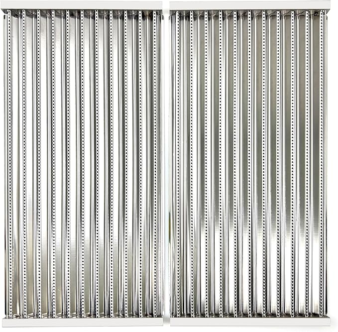 Direct Store Parts DS123 17" Stainless Steel Emitter Plates TRU-Infrared Grill Grates for Charbroil Performance Tru-Infrared 2 Burner Gas Grill 463633316, 463672016 463672216, 463672416, 2PK