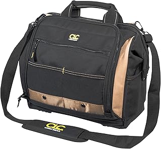Custom Leathercraft1537 Multi-Compartment Tool Carrier, 30 Pocket, 13 In.